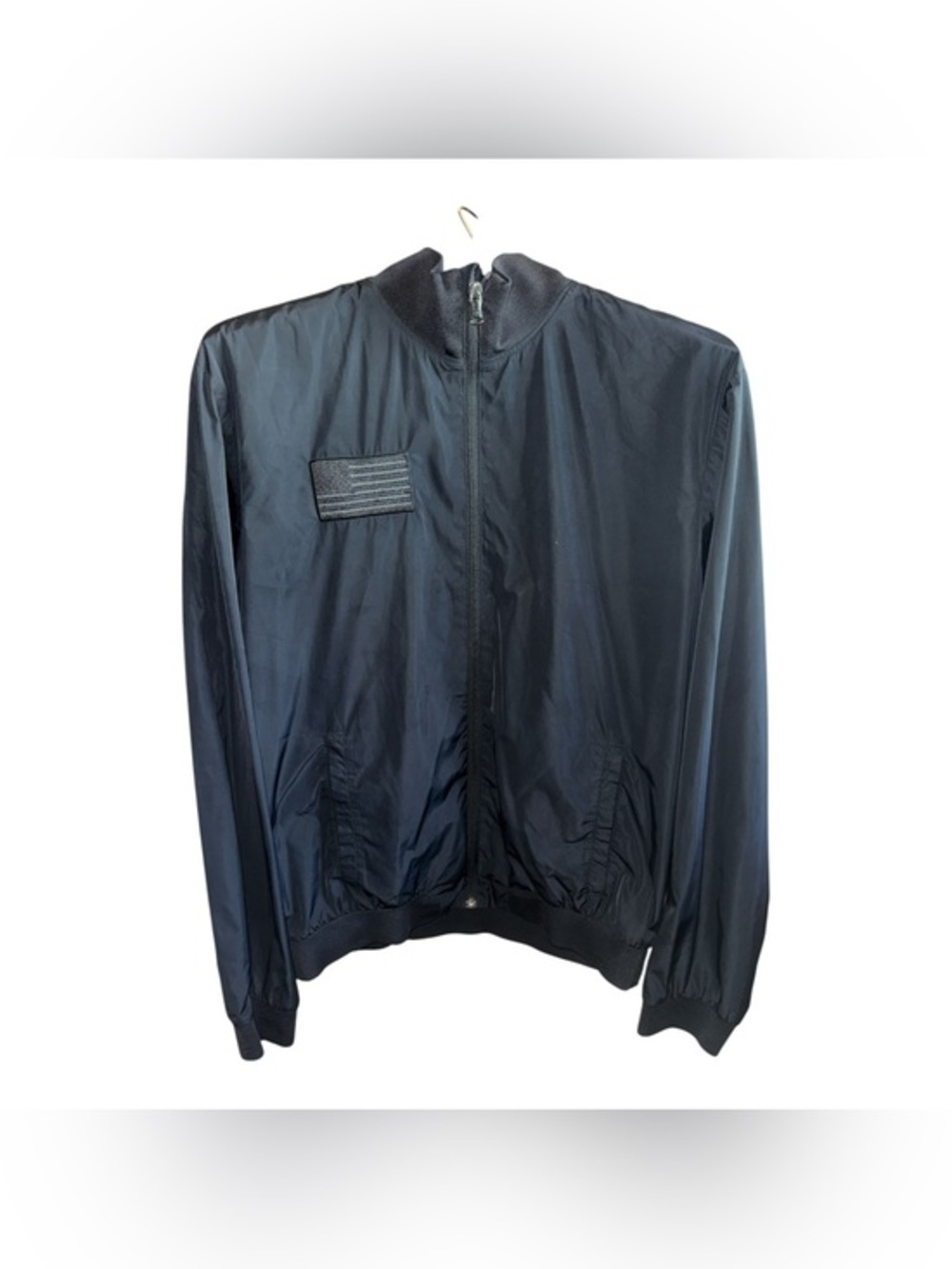 Under Armour Men's Size Large Black USA  Lightweight Windbreaker Zip-Front Jacke